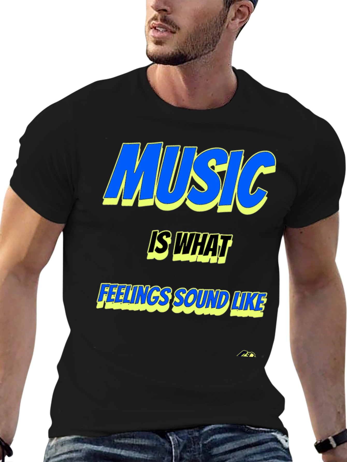 Music is What Feelings Sound Like Graphic Tee