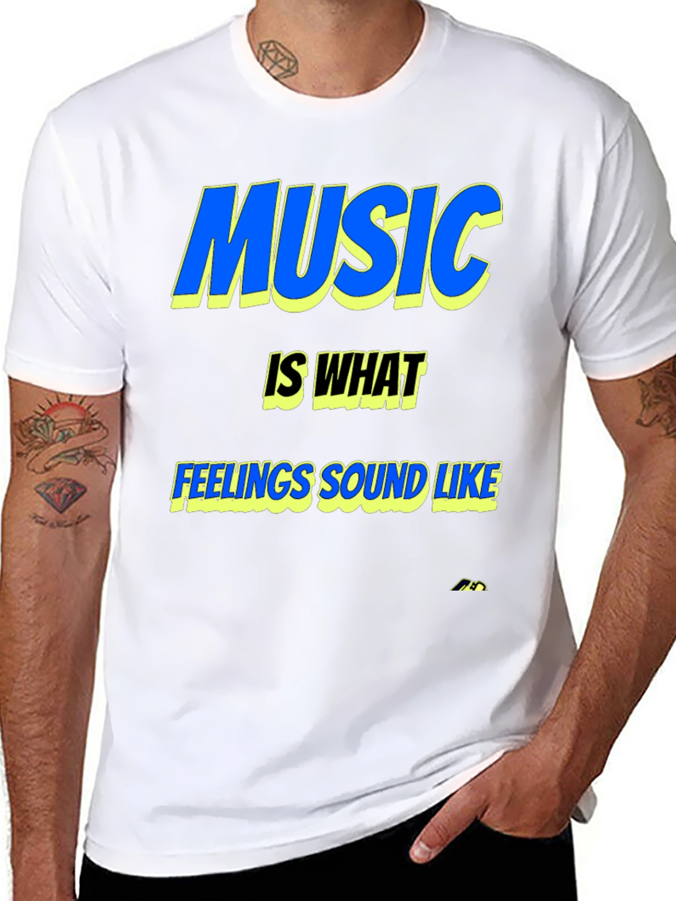 Music is What Feelings Sound Like Graphic Tee