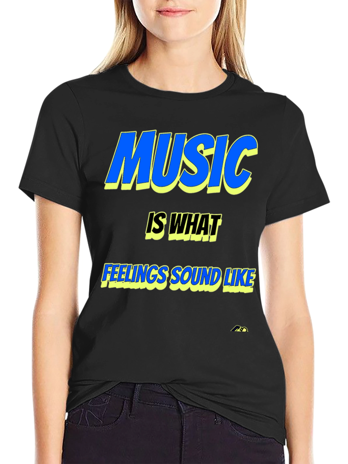 Music is What Feelings Sound Like Graphic Tee