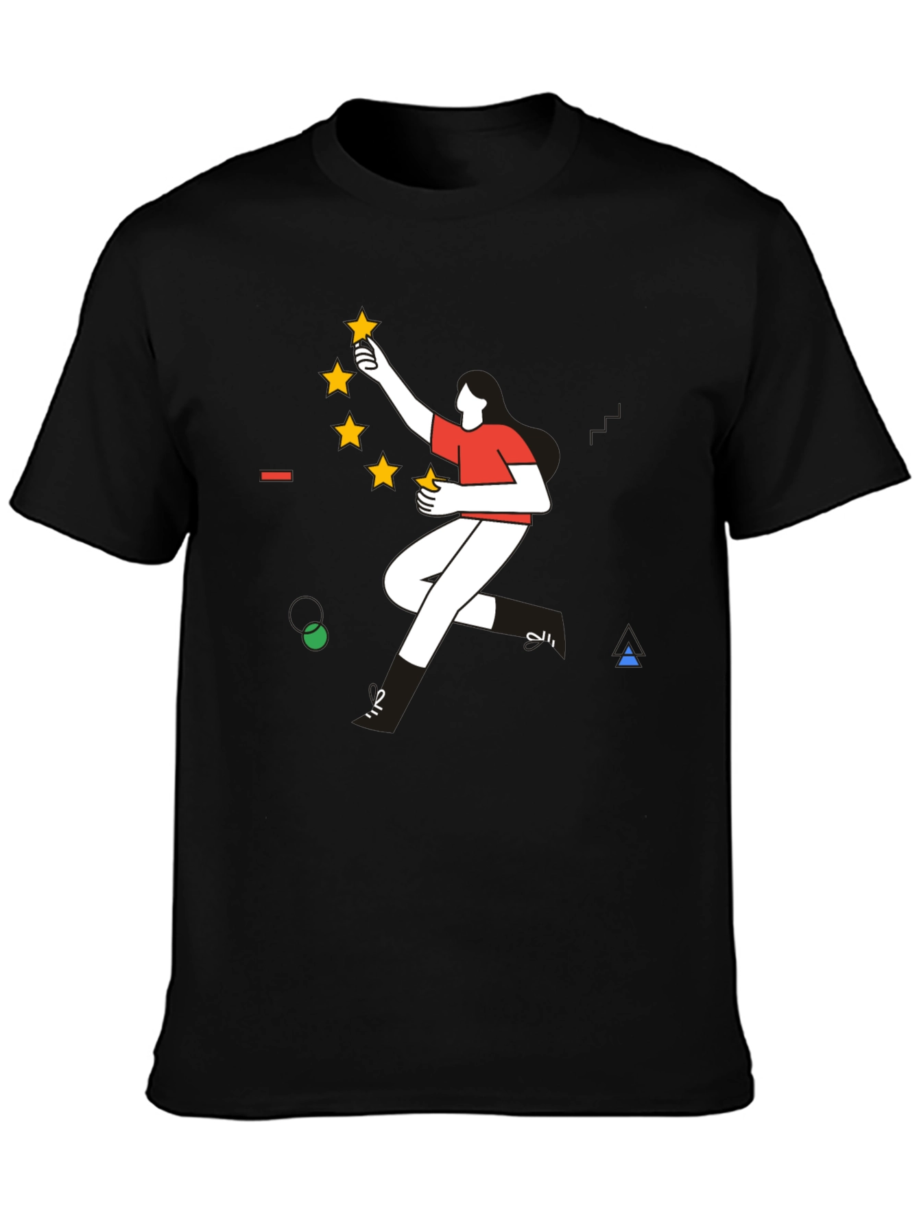 Modern Graphic Tee - Reach for the Stars