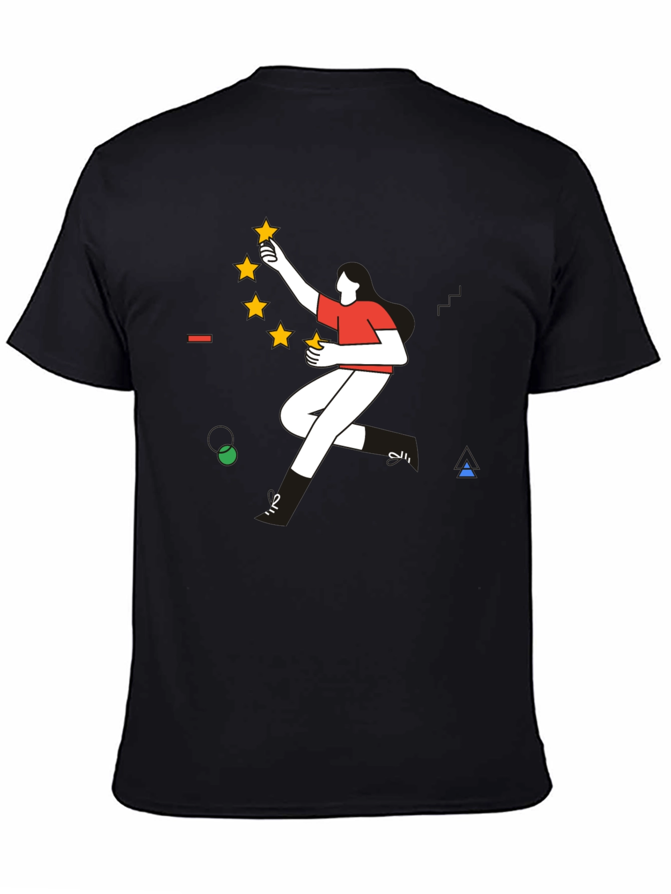 Modern Graphic Tee - Reach for the Stars