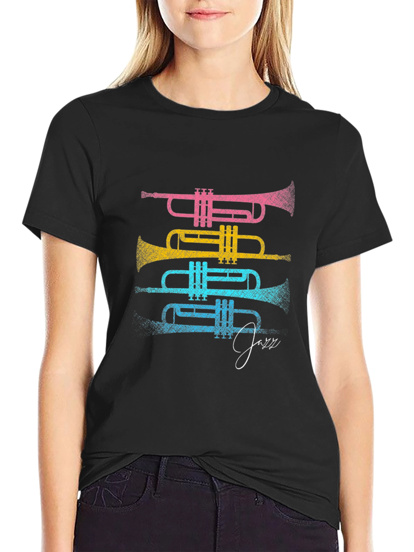 Colorful Trumpet Jazz T-Shirt