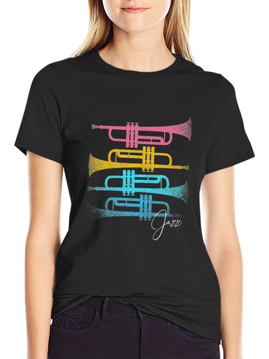Colorful Trumpet Jazz T-Shirt