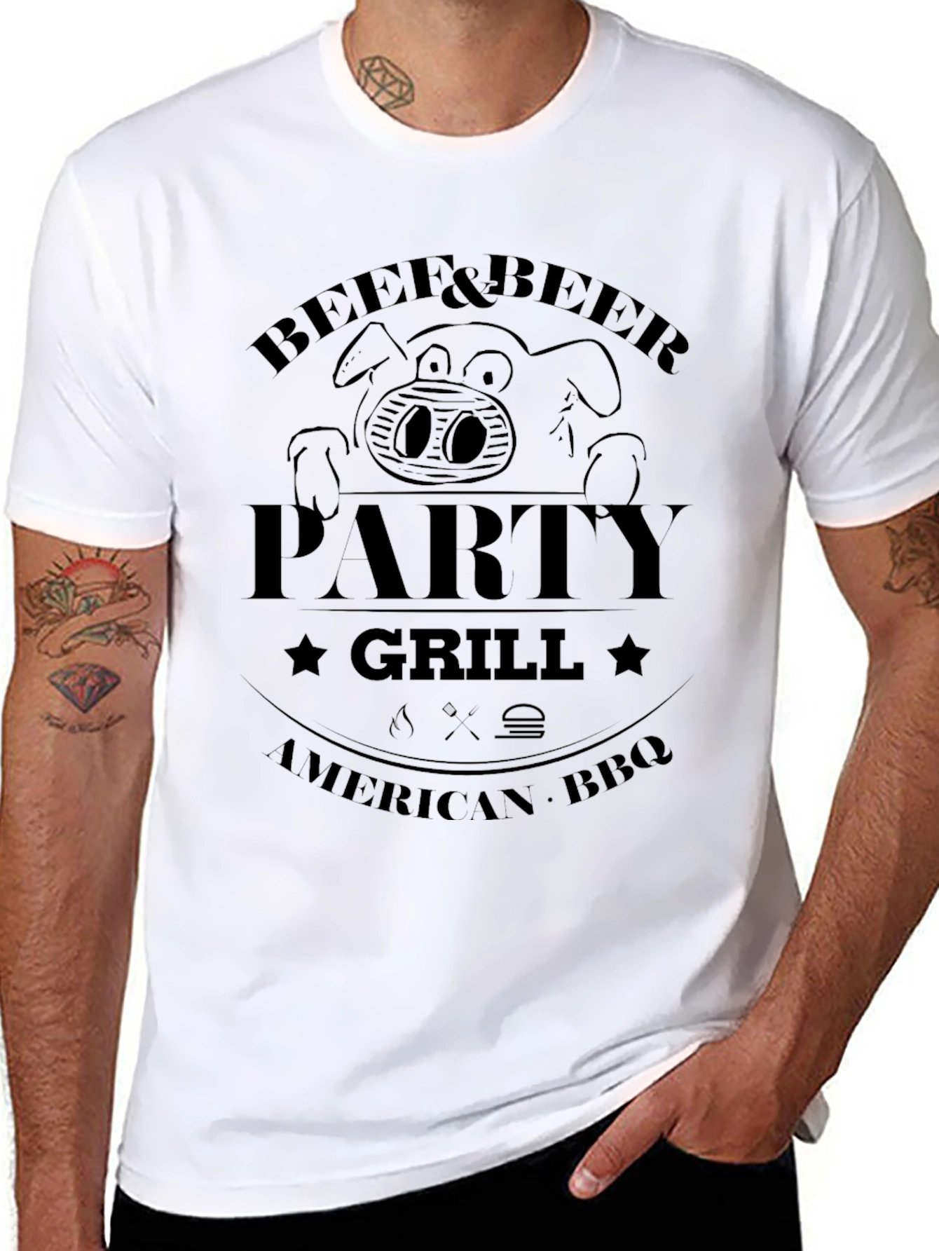 Beef & Beer Party Grill T-Shirt