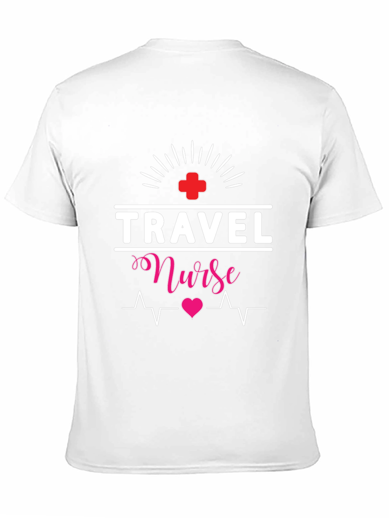 Travel Nurse T-Shirt: Heartbeat Design
