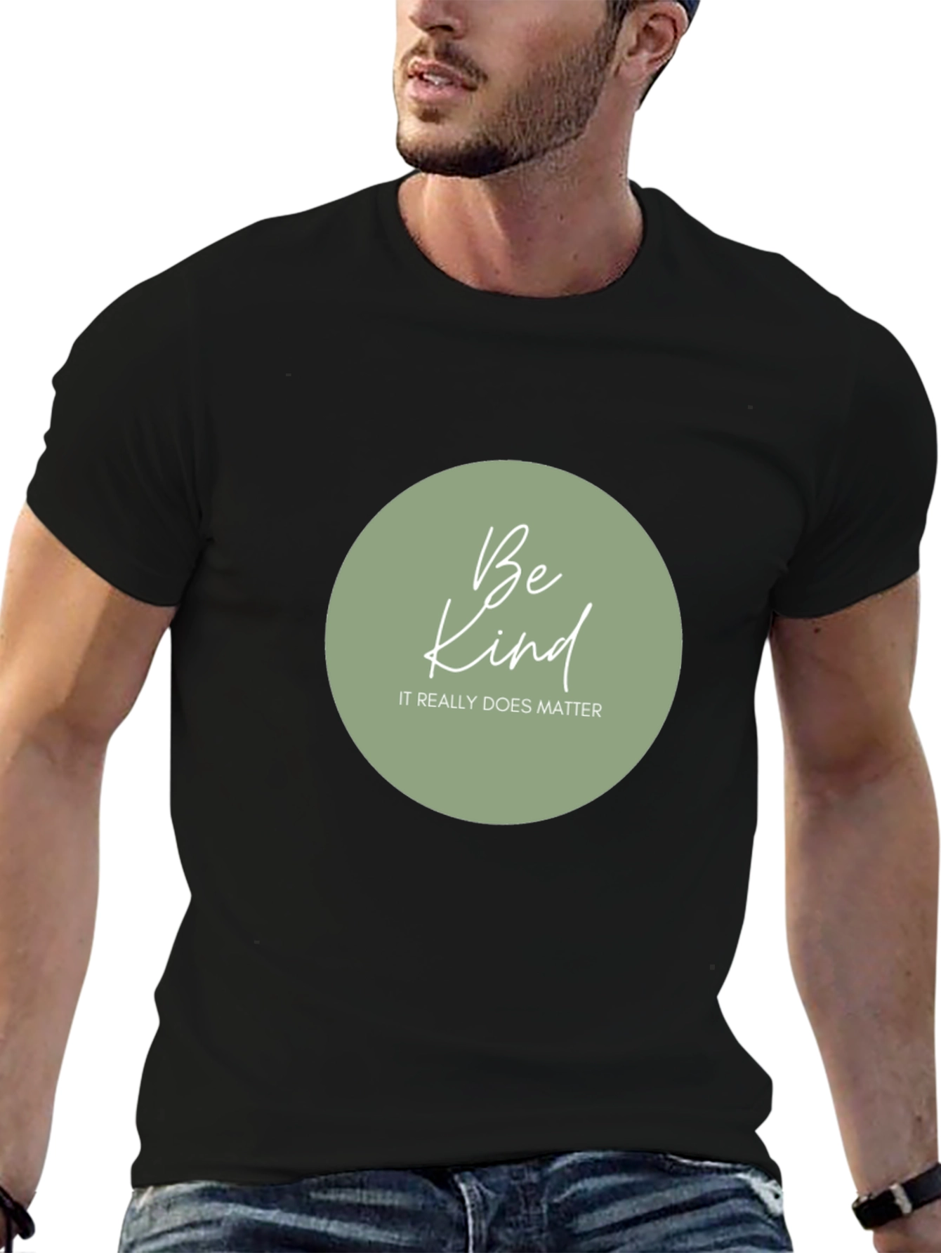 Be Kind Graphic Tee - Black Casual T-Shirt