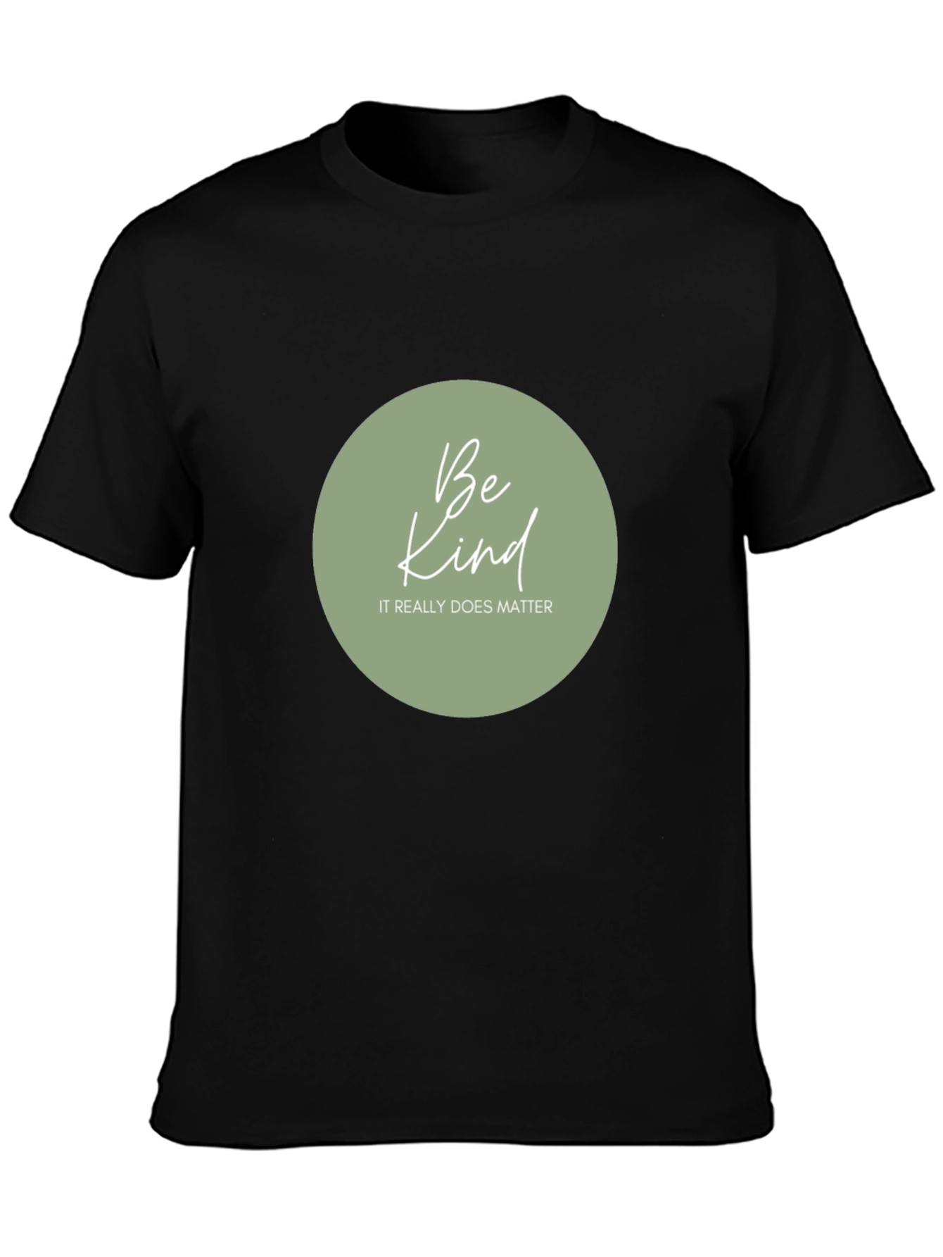 Be Kind Graphic Tee - Black Casual T-Shirt