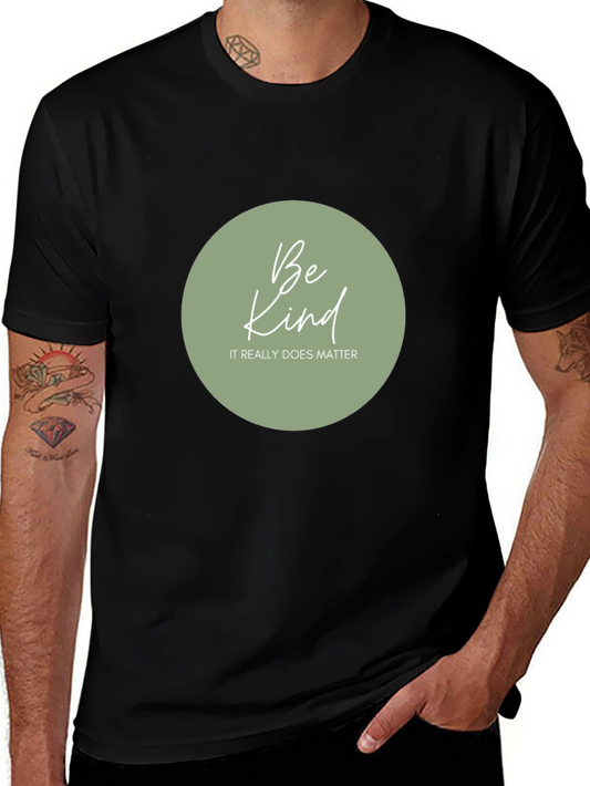 Be Kind Graphic Tee - Black Casual T-Shirt