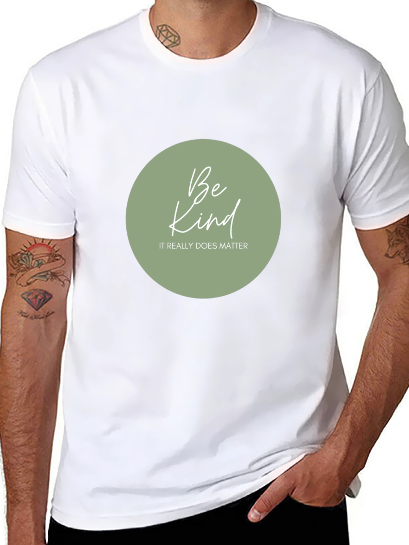 Be Kind Graphic Tee - Black Casual T-Shirt