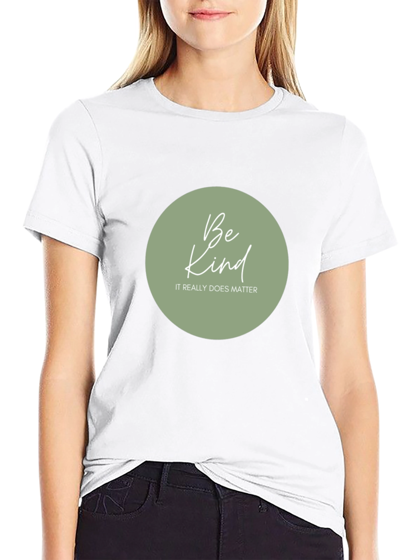 Be Kind Graphic Tee - Black Casual T-Shirt