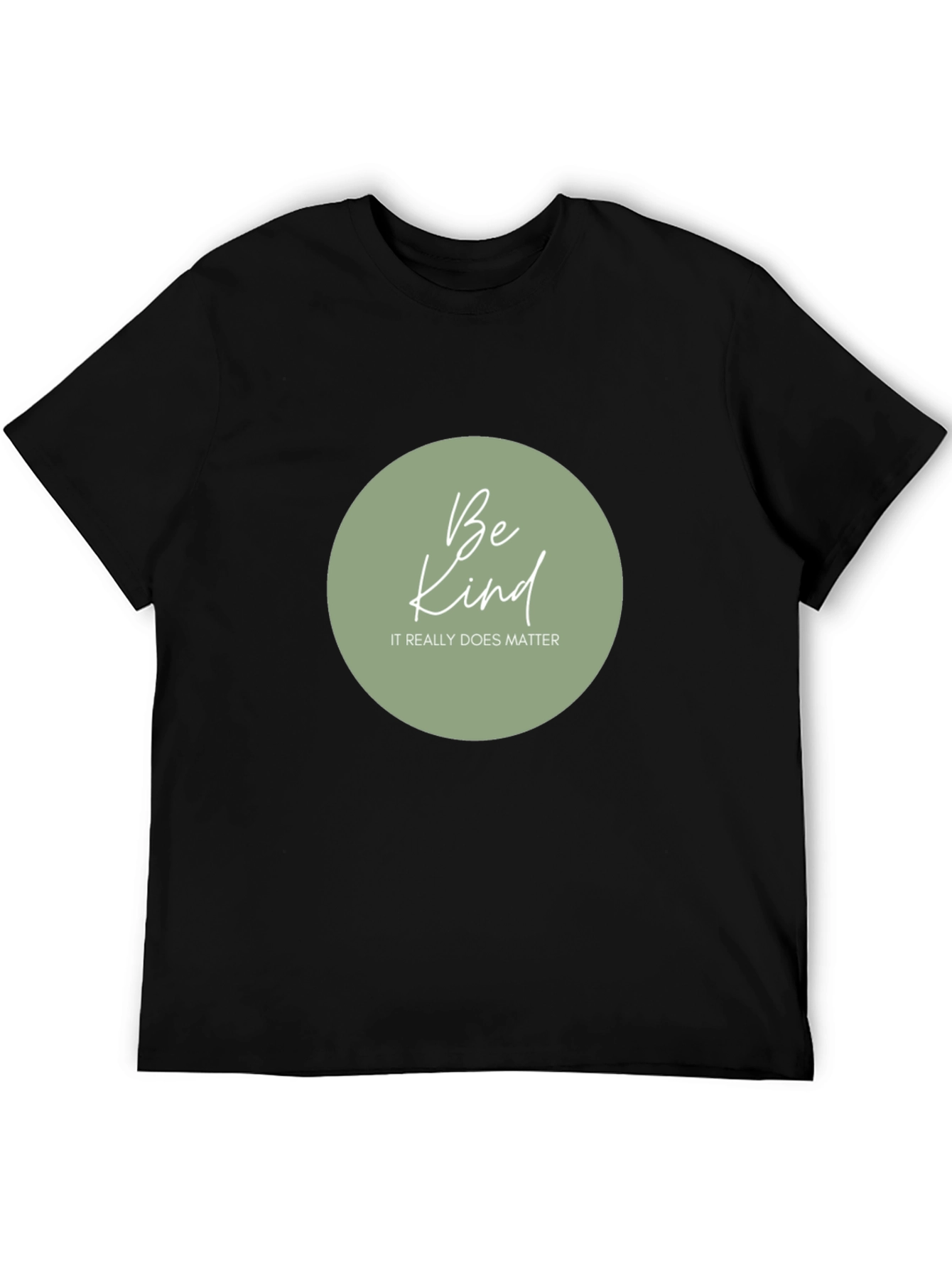 Be Kind Graphic Tee - Black Casual T-Shirt