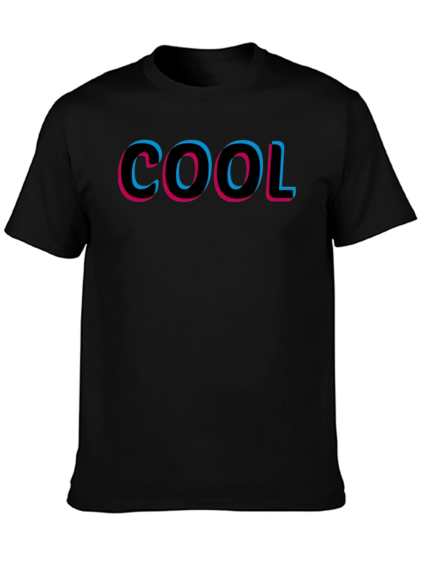 COOL Graphic Print Black T-Shirt