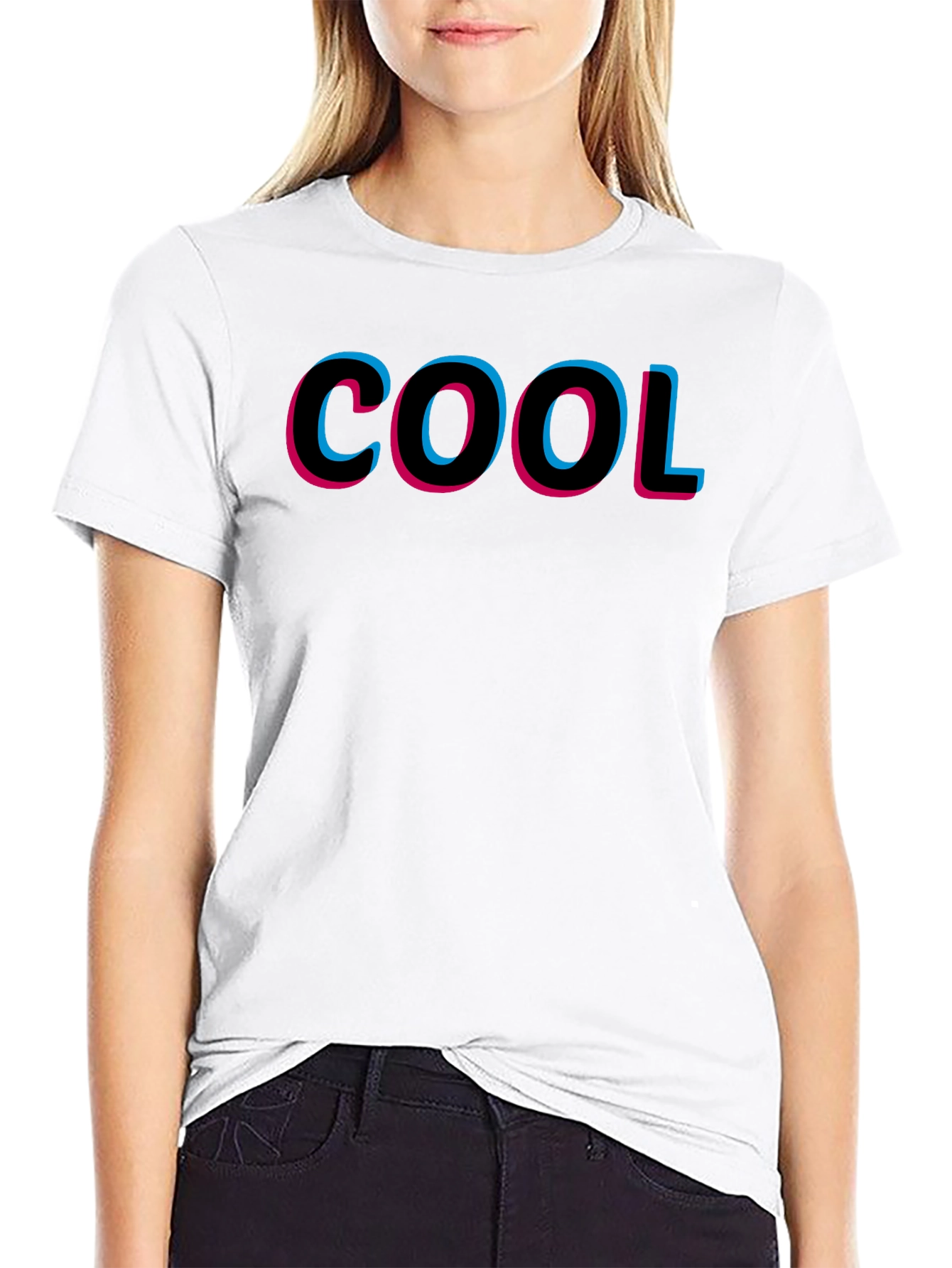 COOL Graphic Print Black T-Shirt