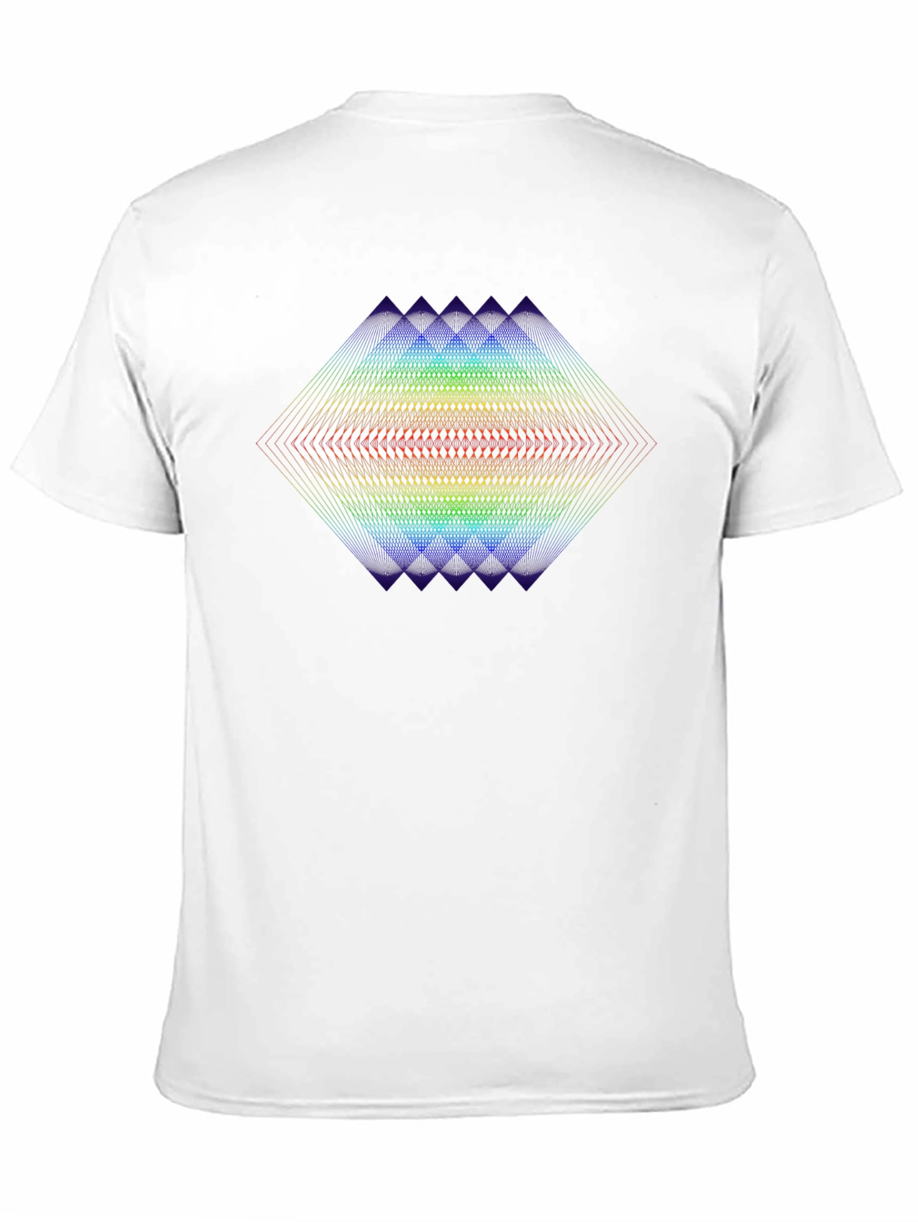 Geometric Rainbow Prism Graphic Tee