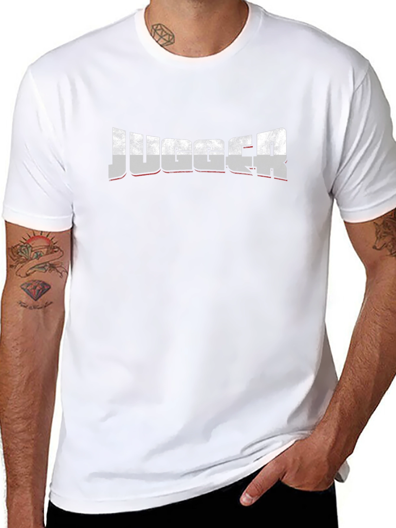 JUGGER T-Shirt - Distressed Graphic Print