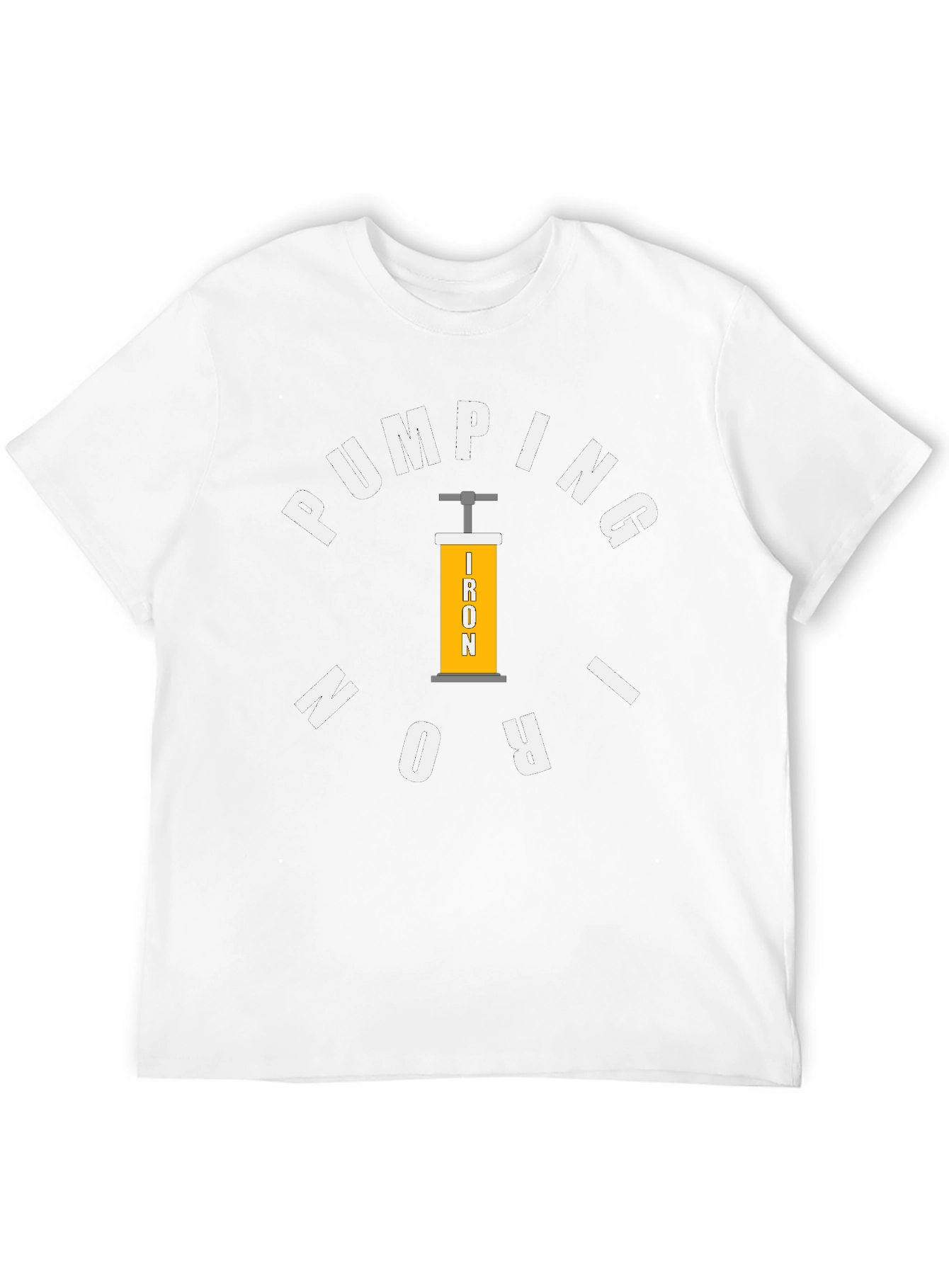 Pumping Iron Black T-Shirt for Gym Enthusiasts