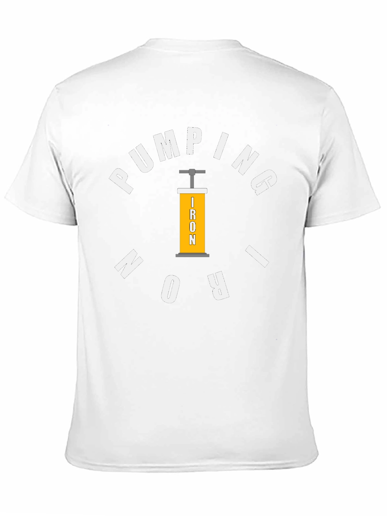 Pumping Iron Black T-Shirt for Gym Enthusiasts