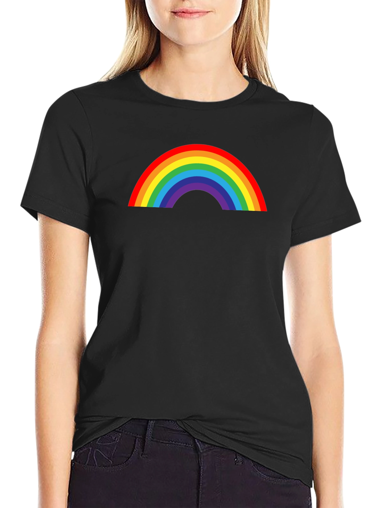 Rainbow Pride T-Shirt - Classic Black Tee