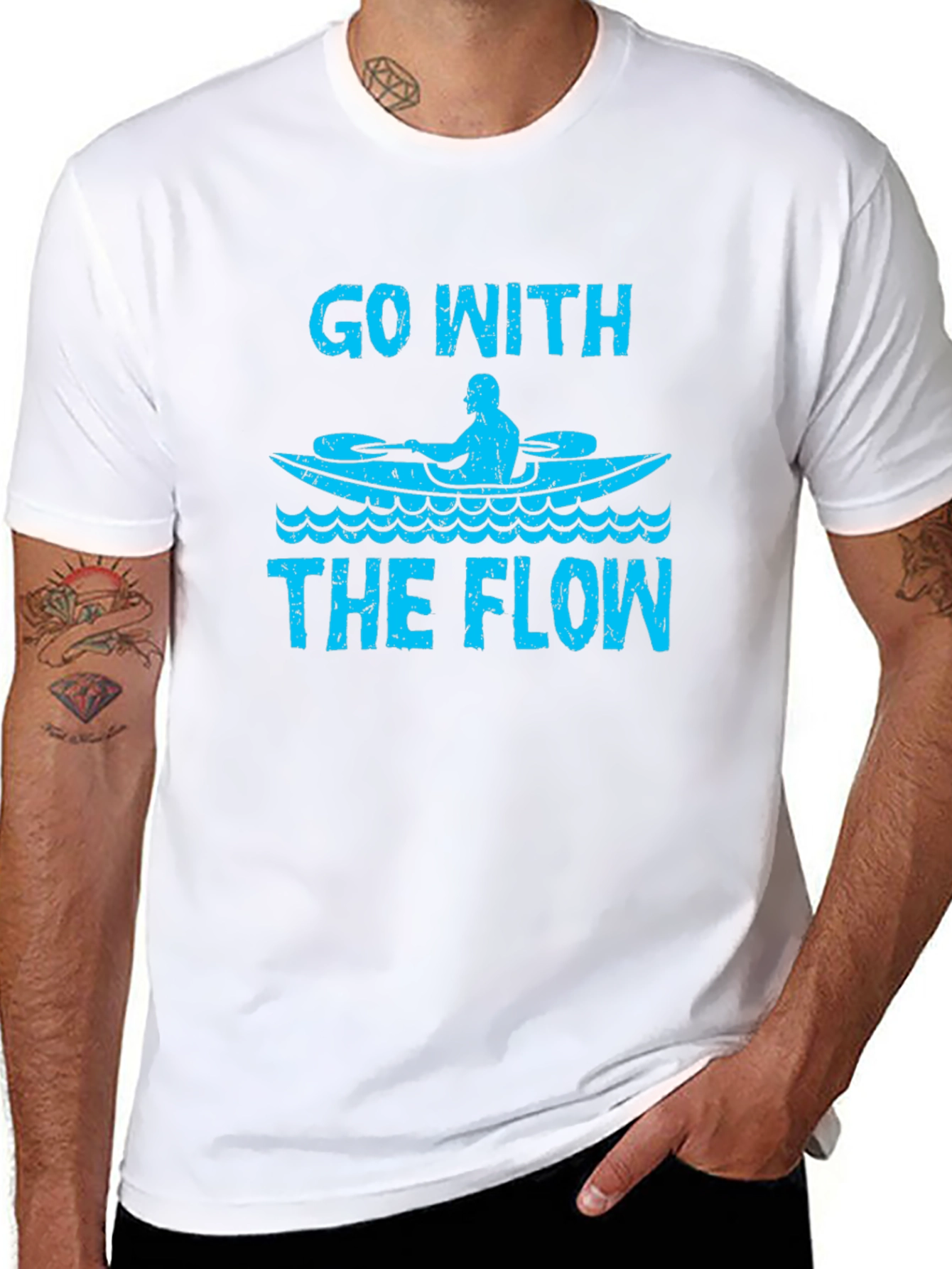 Go With The Flow Kayak T-Shirt