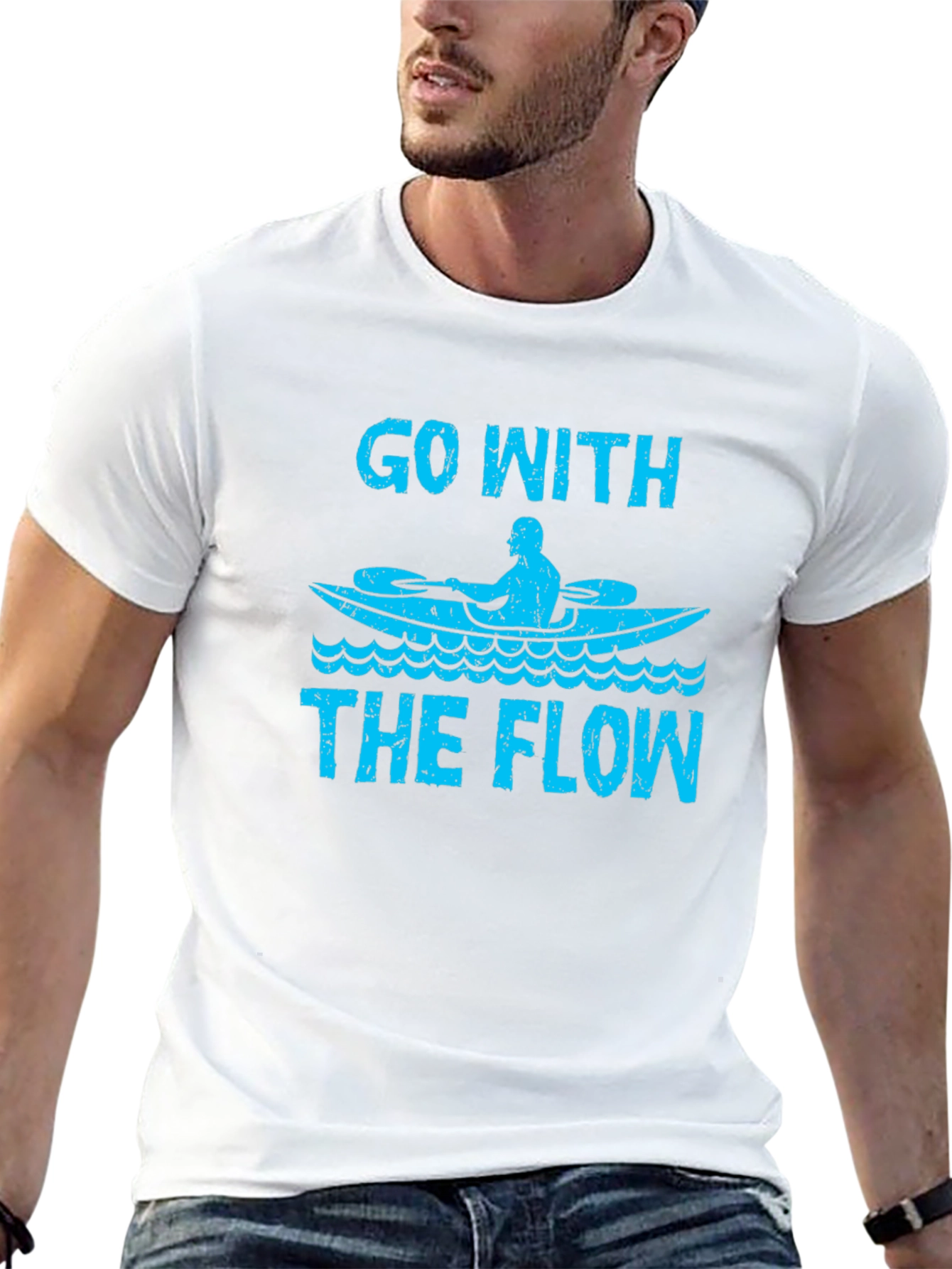 Go With The Flow Kayak T-Shirt