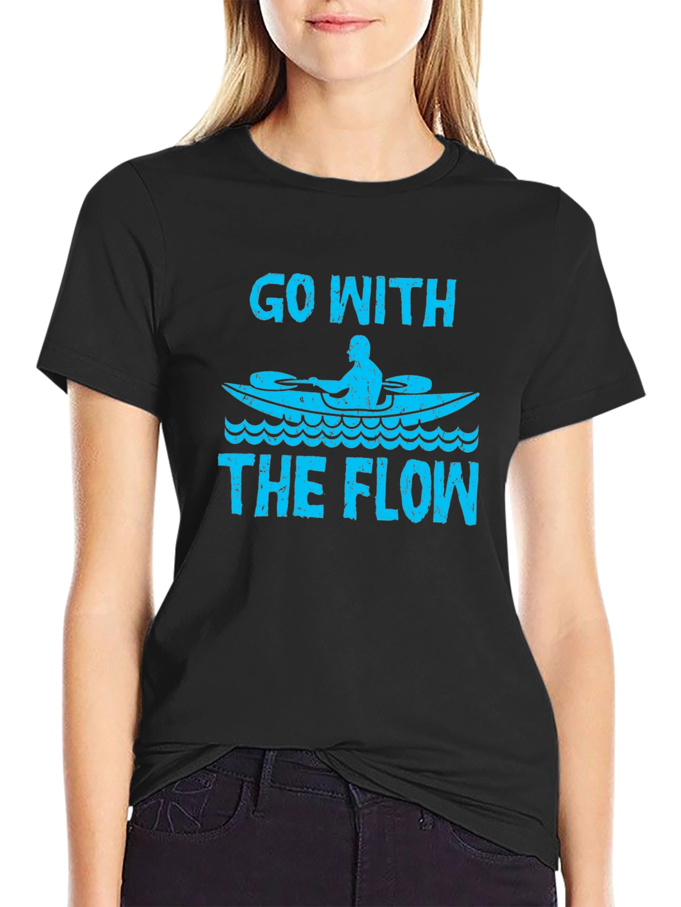 Go With The Flow Kayak T-Shirt