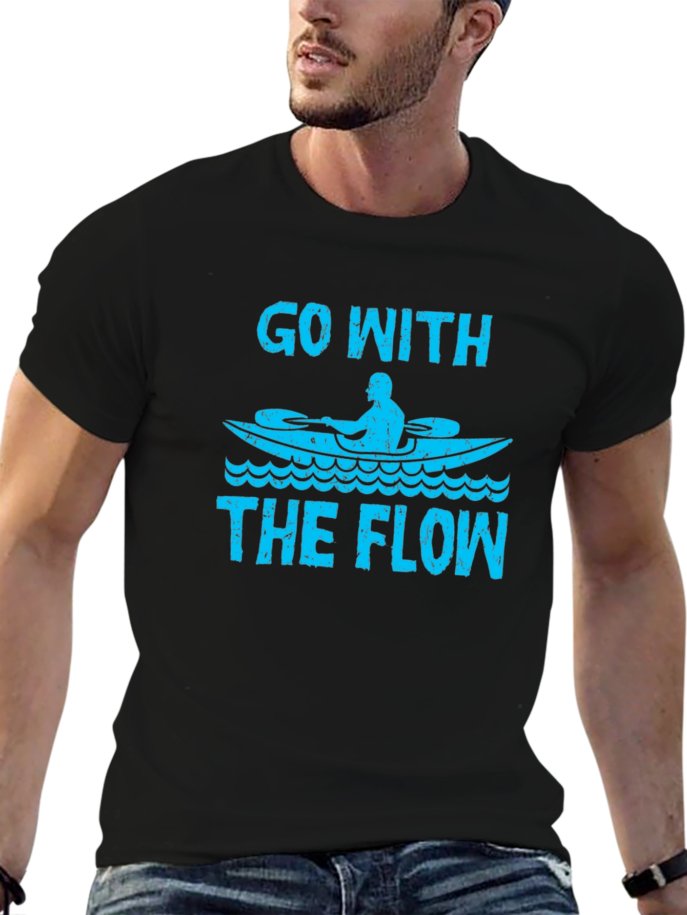 Go With The Flow Kayak T-Shirt