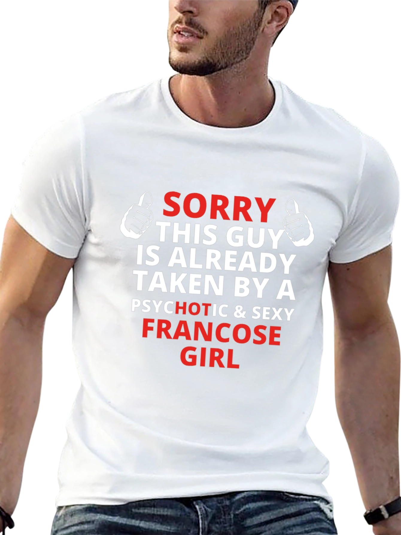 Sorry Taken By Francoise Girl Black T-Shirt