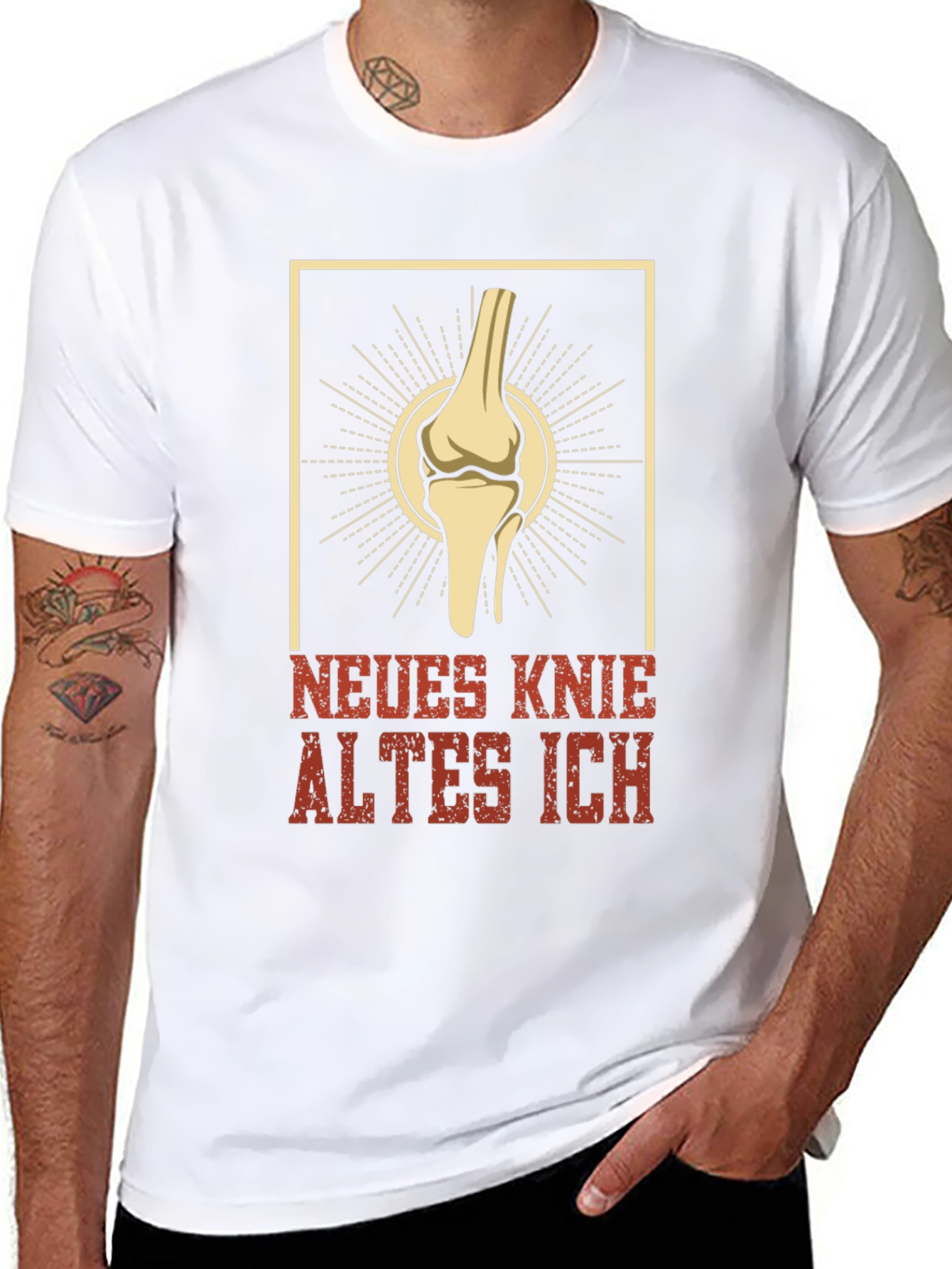 Neues Knie Altes Ich Funny Knee Replacement Surgery T-Shirt