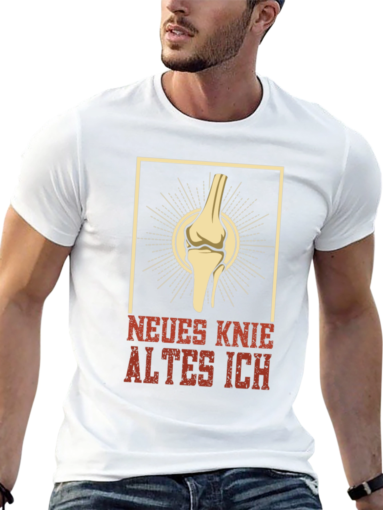 Neues Knie Altes Ich Funny Knee Replacement Surgery T-Shirt