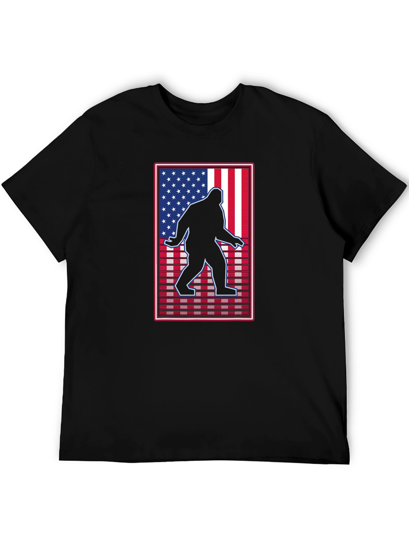 Sasquatch USA Flag Graphic Tee