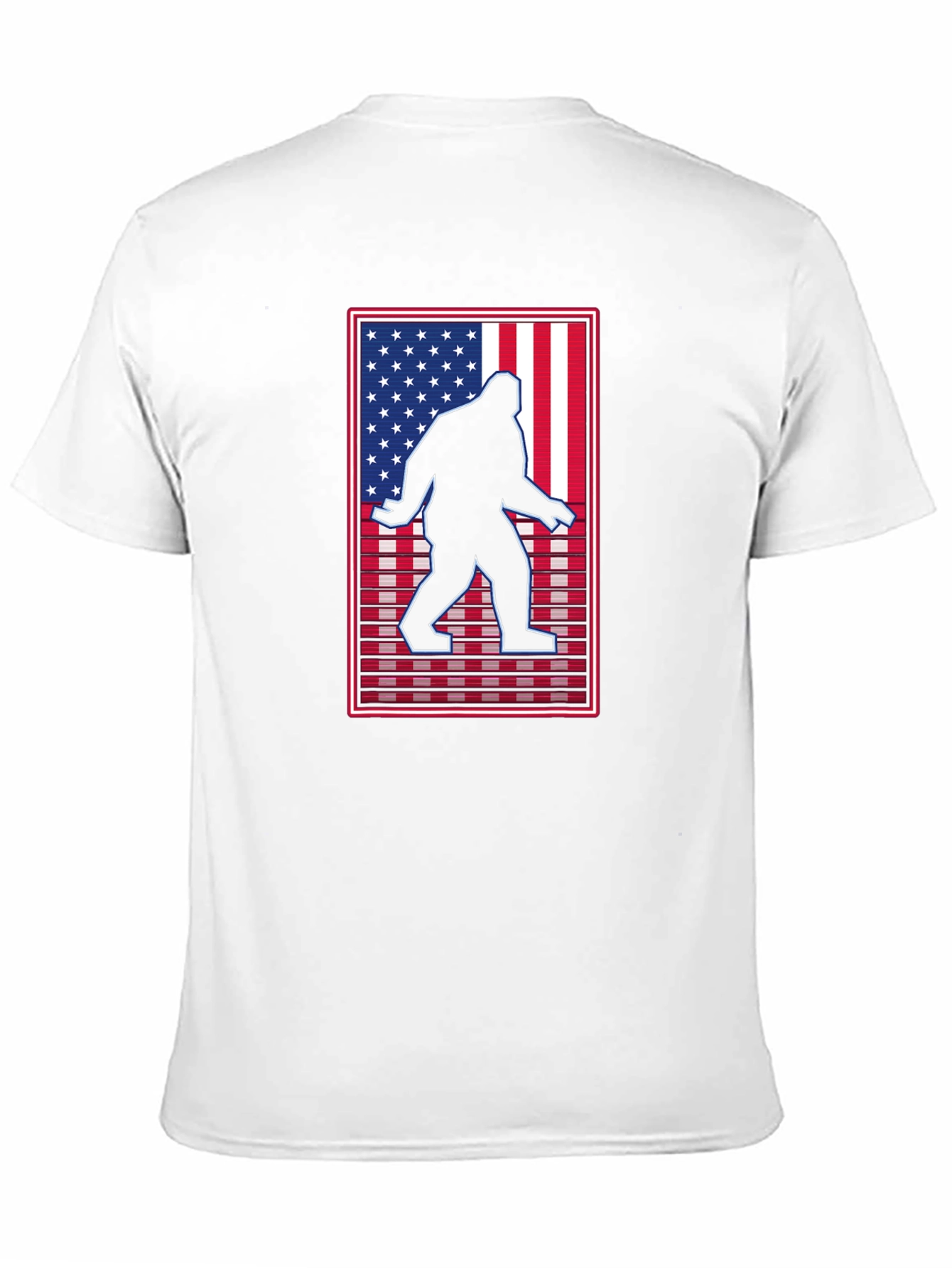 Sasquatch USA Flag Graphic Tee