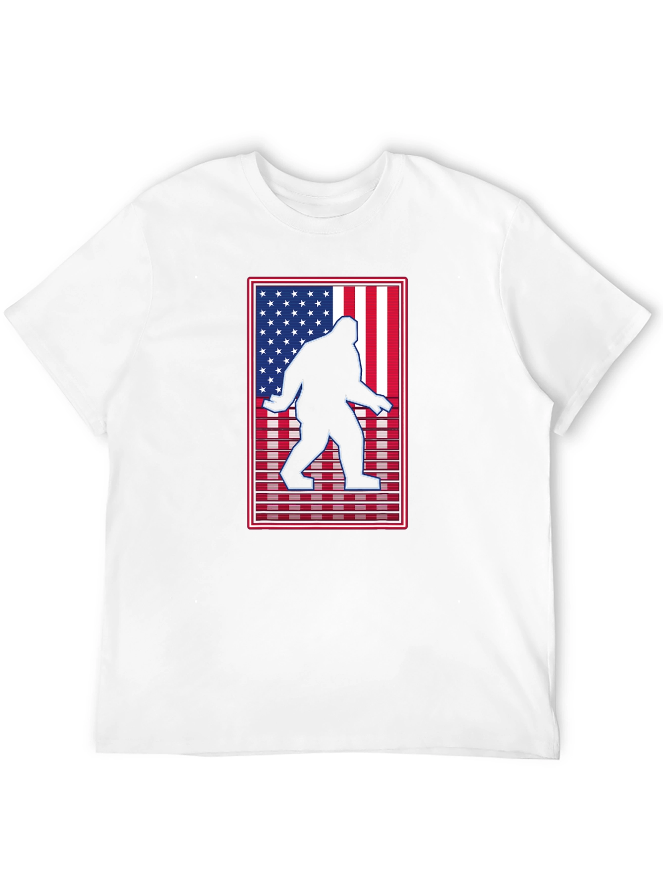 Sasquatch USA Flag Graphic Tee