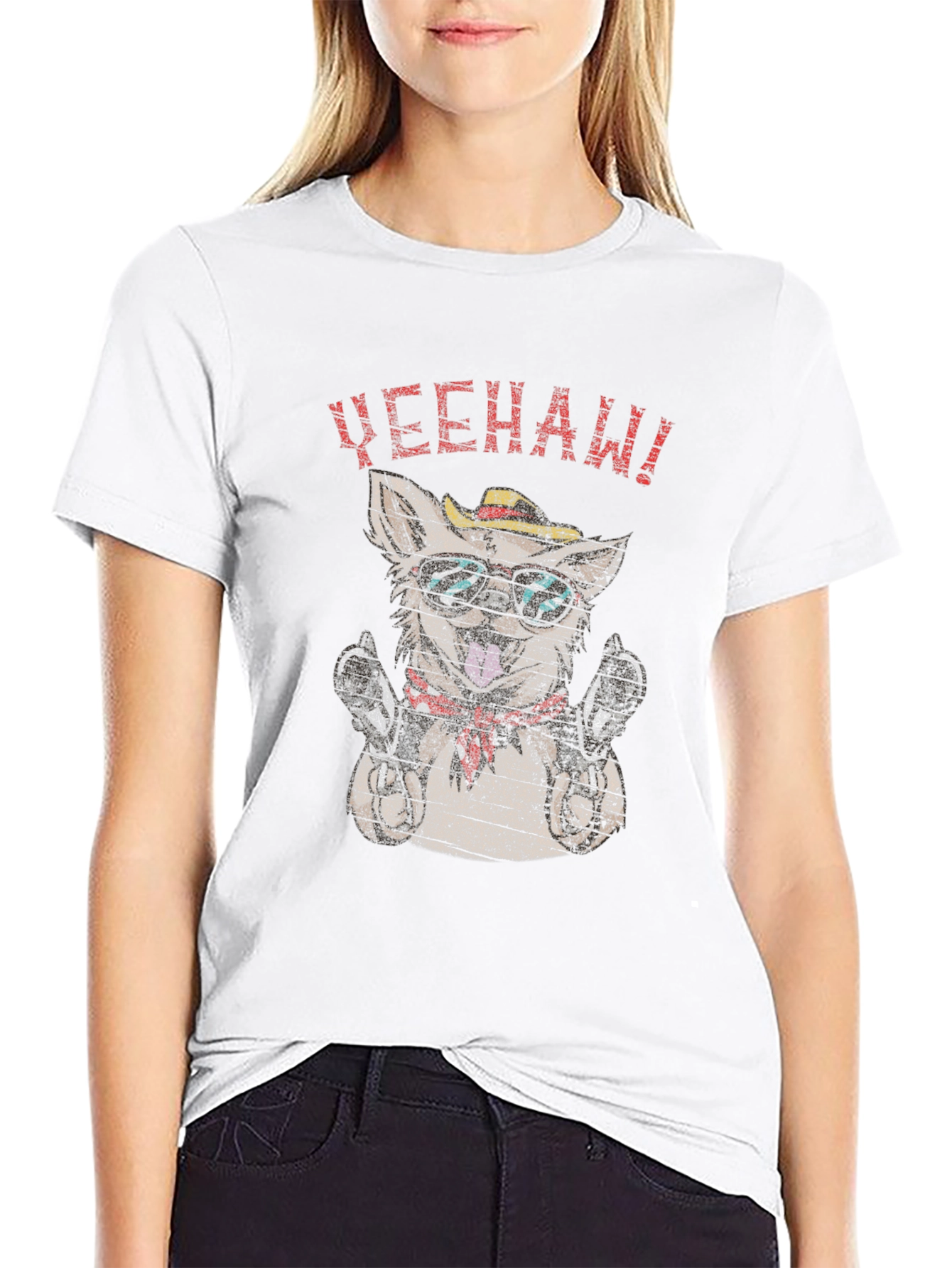 YEEHAW Cowboy Dog Graphic Tee