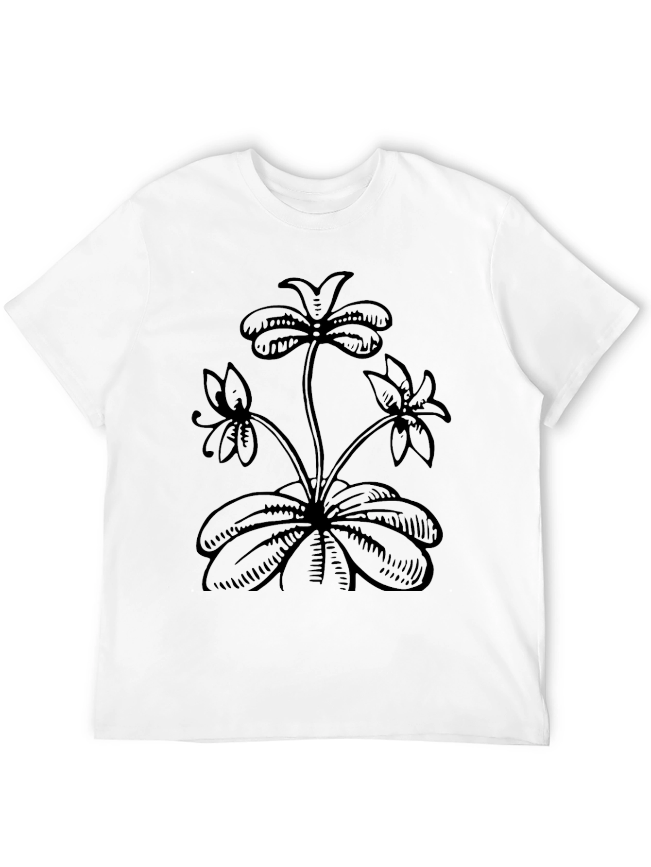 Black Floral Graphic Tee