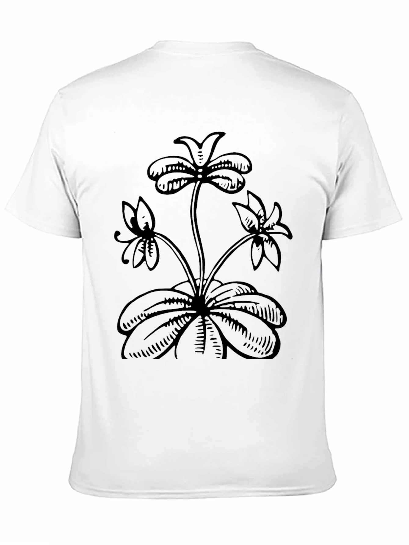 Black Floral Graphic Tee