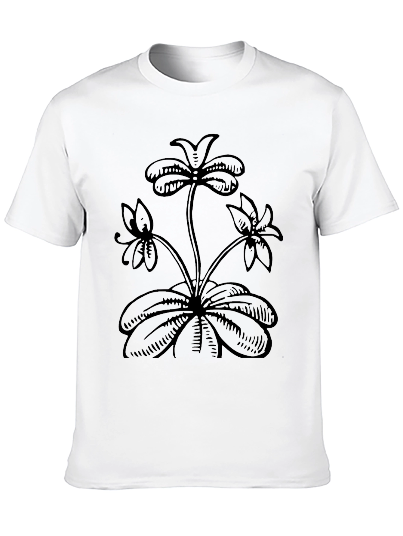 Black Floral Graphic Tee