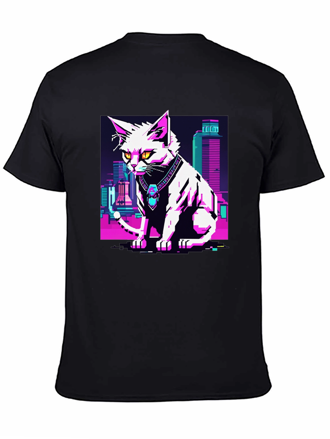 Cyberpunk Cat T-Shirt - Urban Style Tee
