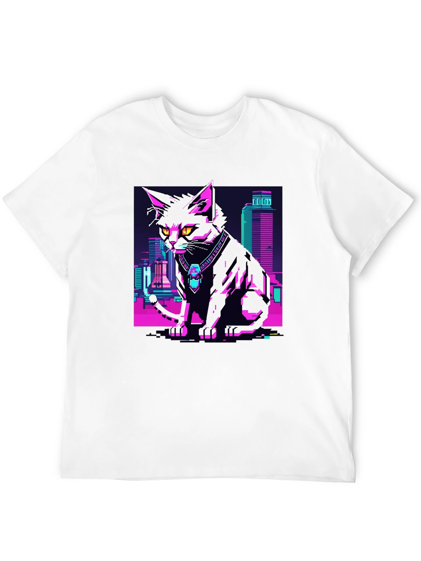 Cyberpunk Cat T-Shirt - Urban Style Tee