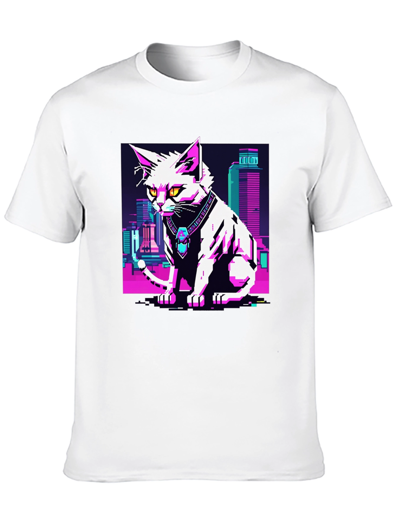 Cyberpunk Cat T-Shirt - Urban Style Tee