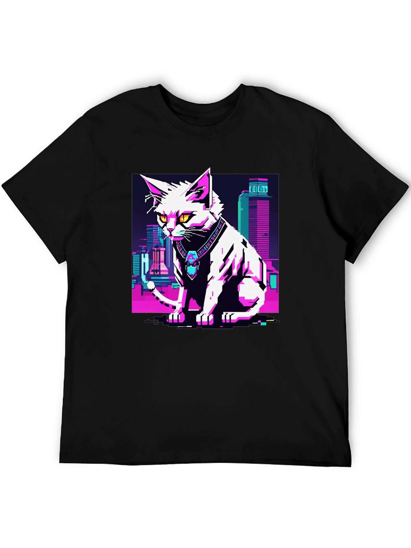 Cyberpunk Cat T-Shirt - Urban Style Tee