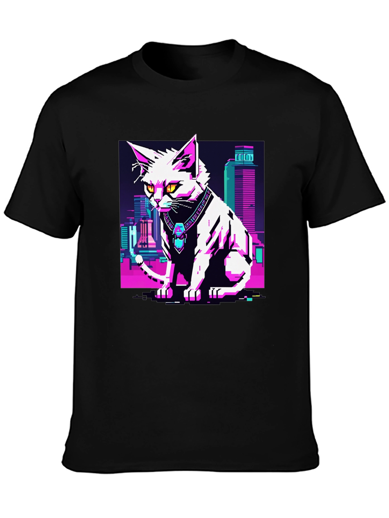 Cyberpunk Cat T-Shirt - Urban Style Tee