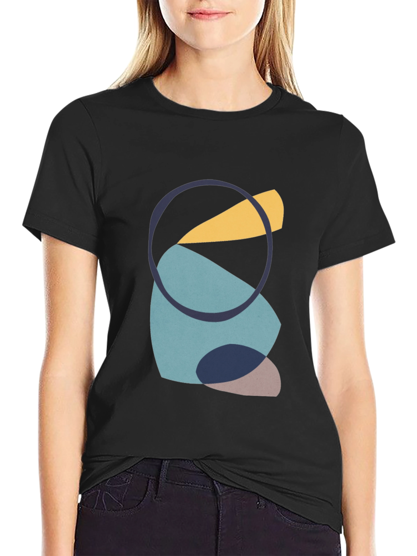 Abstract Shapes Graphic Tee - Modern Art Shirt