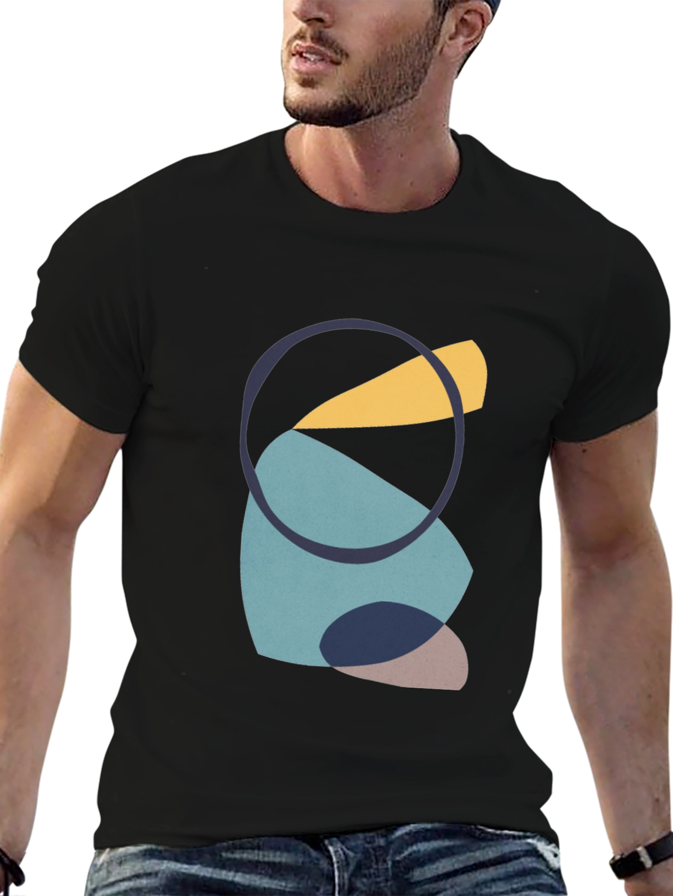 Abstract Shapes Graphic Tee - Modern Art Shirt
