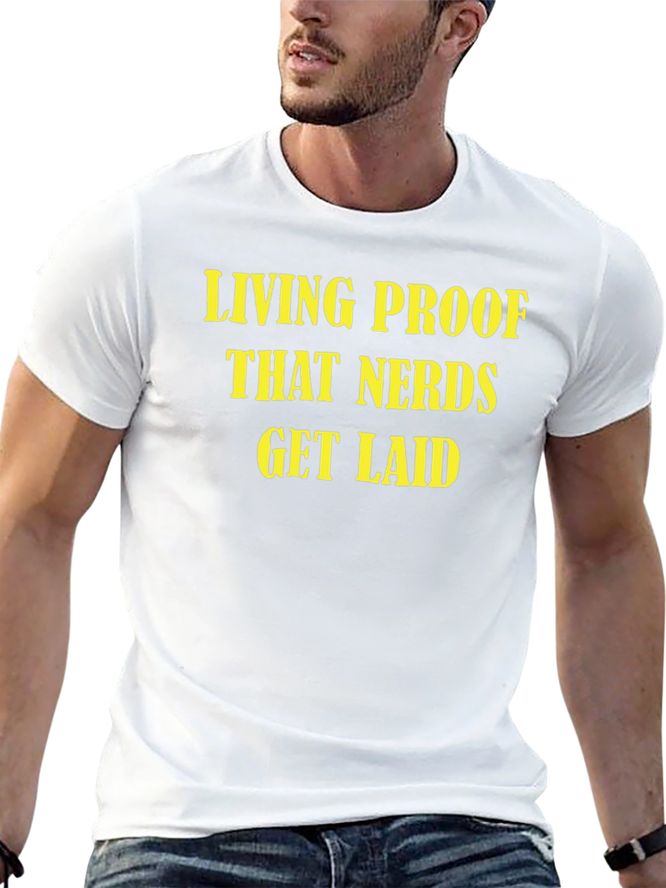 Nerds Get Laid Graphic Tee - Black Cotton T-Shirt