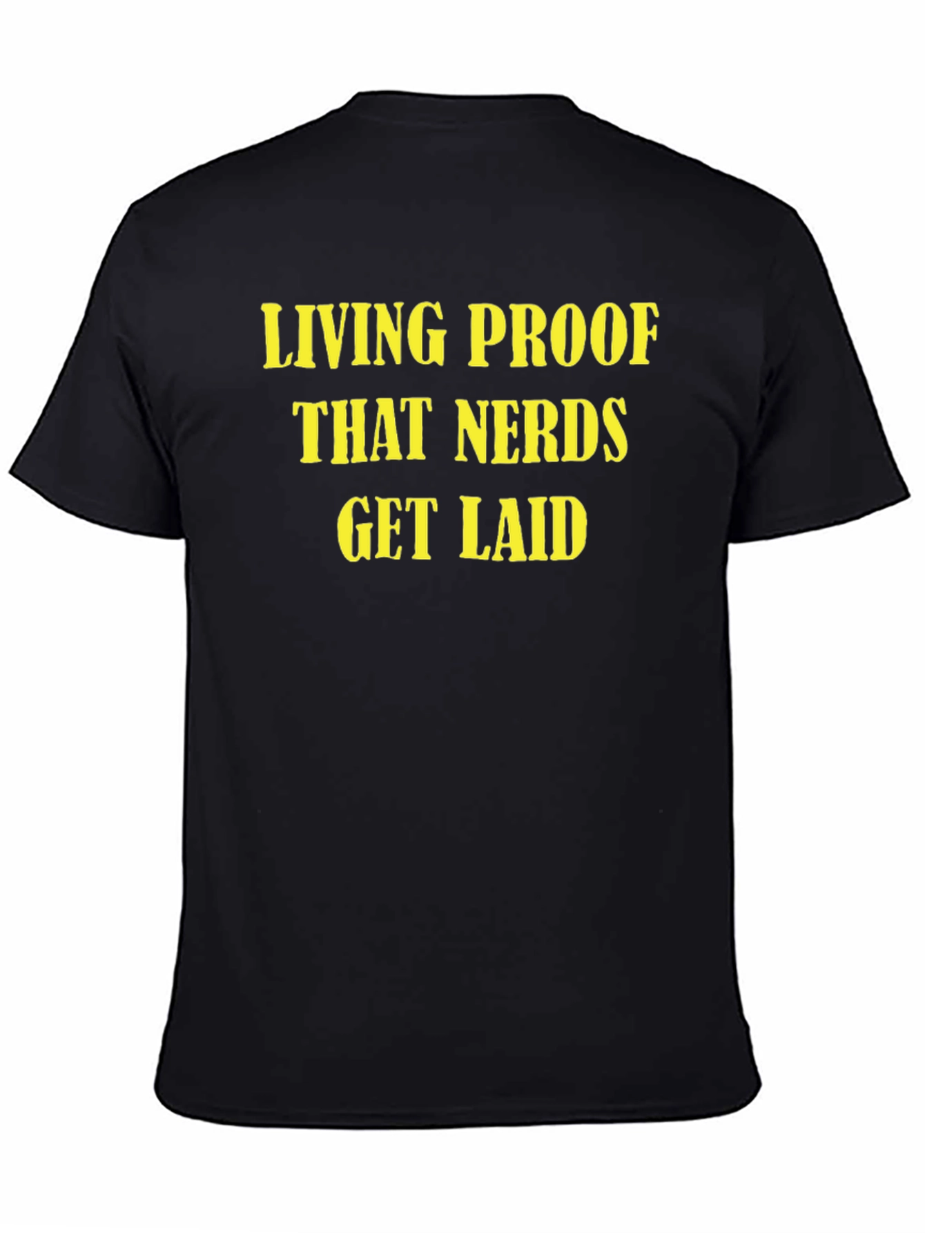 Nerds Get Laid Graphic Tee - Black Cotton T-Shirt