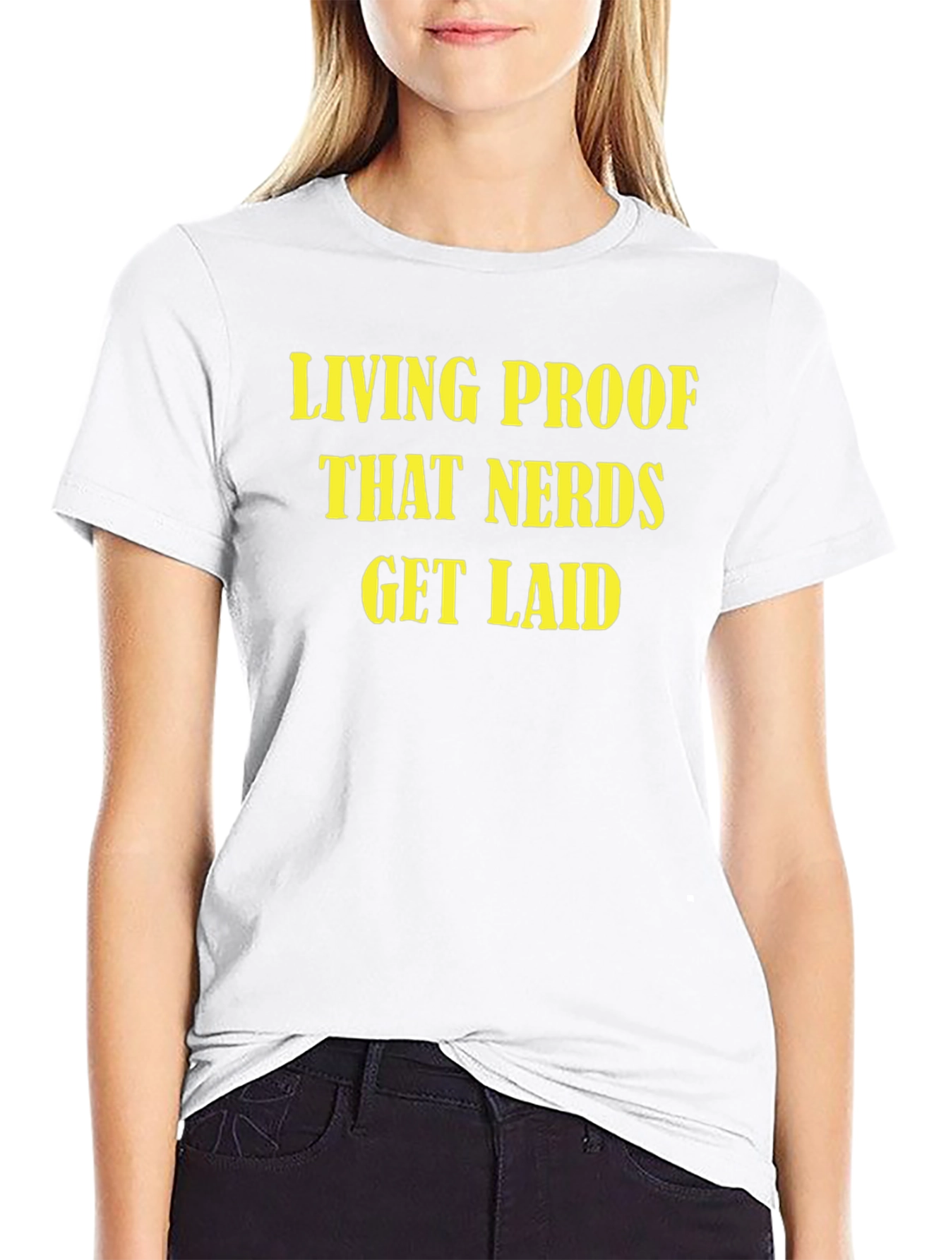 Nerds Get Laid Graphic Tee - Black Cotton T-Shirt