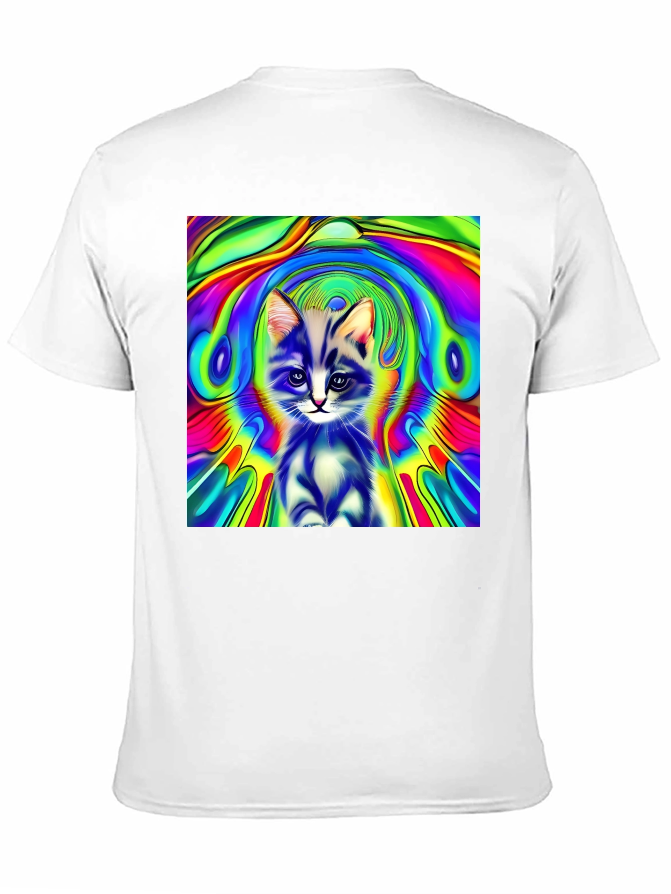Psychedelic Kitten Graphic Tee
