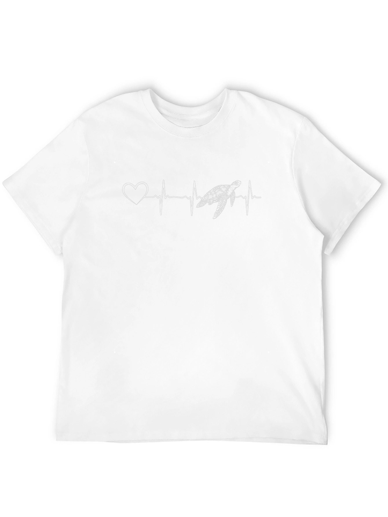 Turtle Heartbeat Graphic Tee - Black