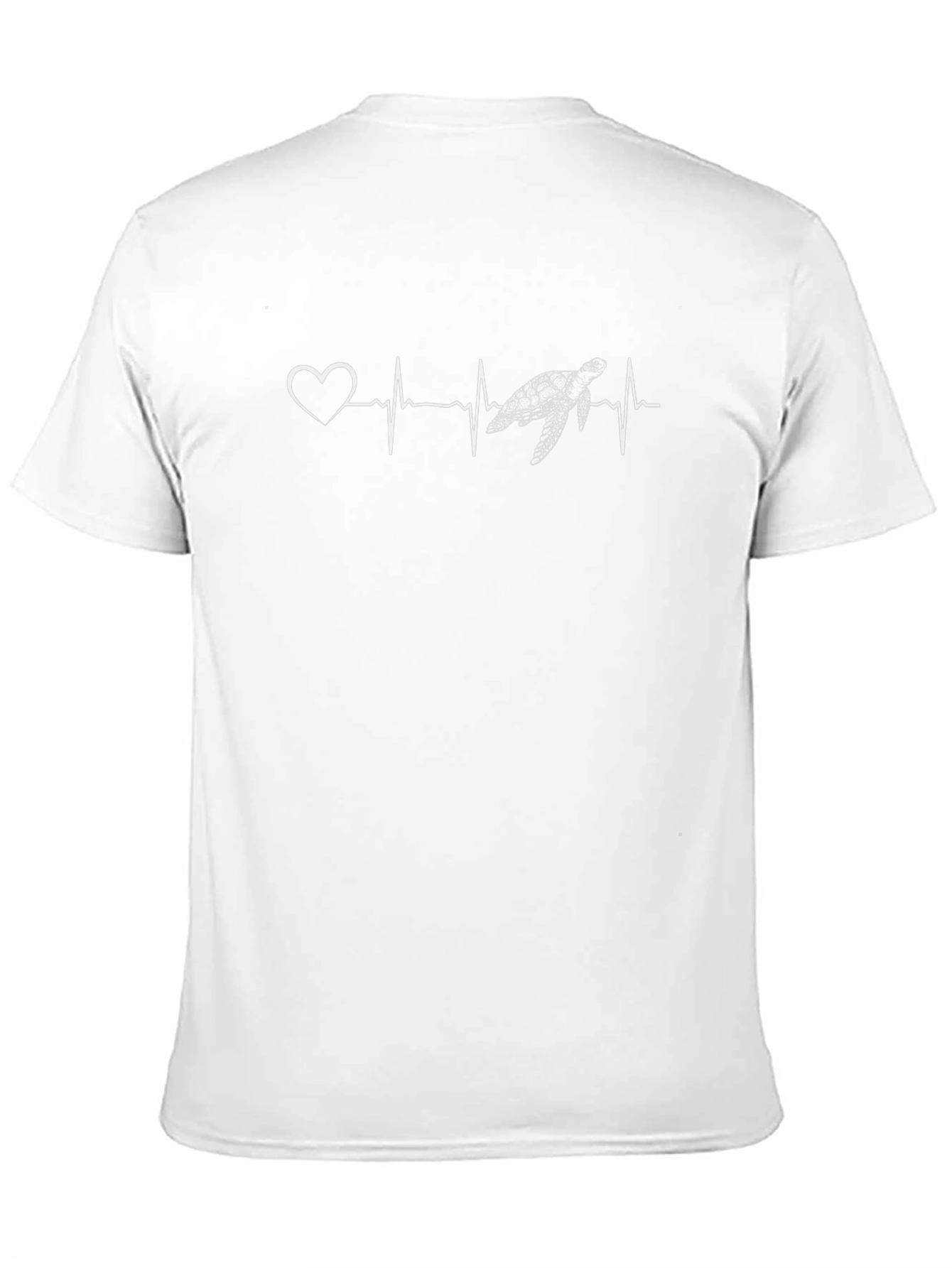 Turtle Heartbeat Graphic Tee - Black