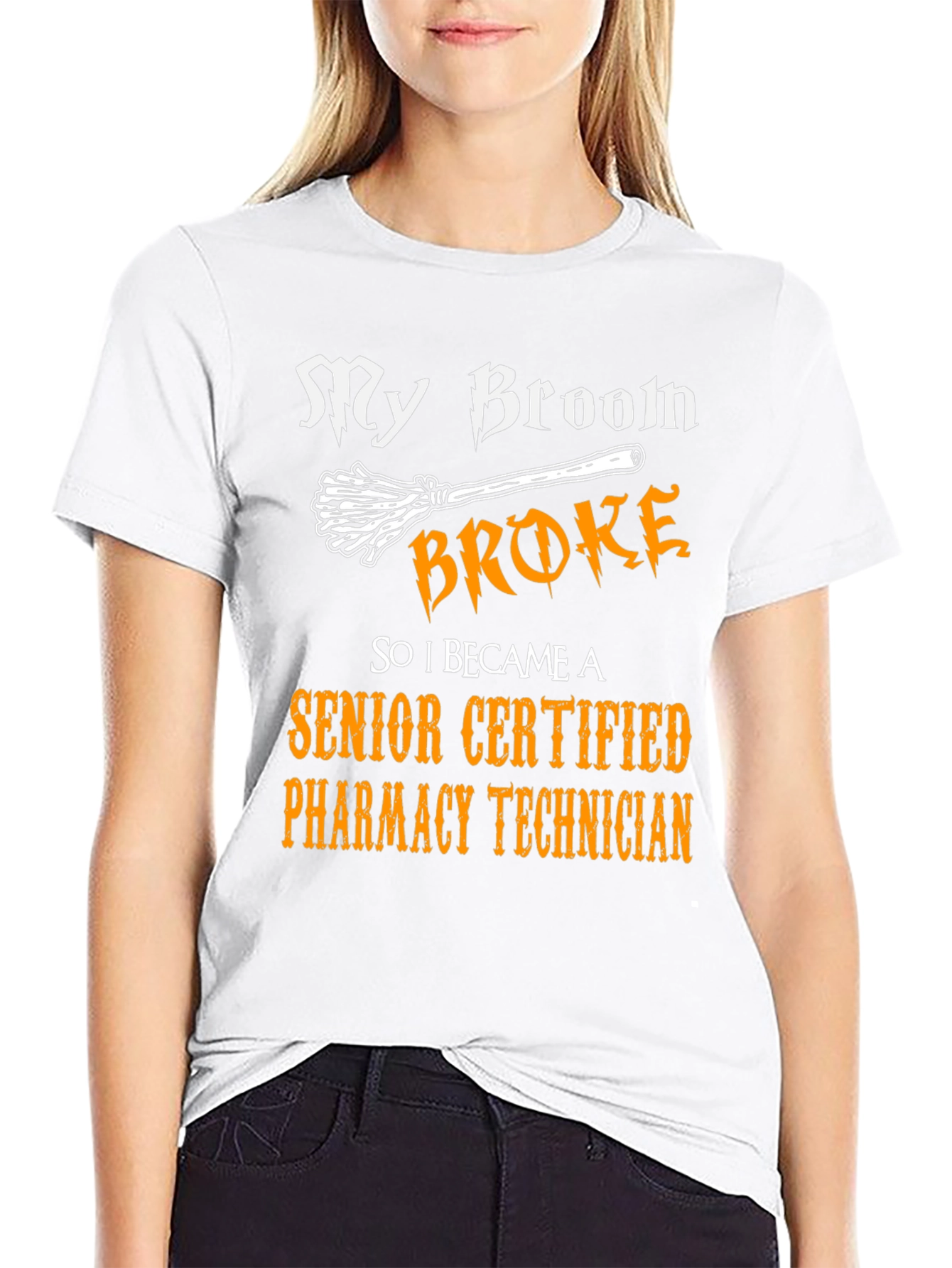 My Broom Broke Pharmacy Technician T-Shirt